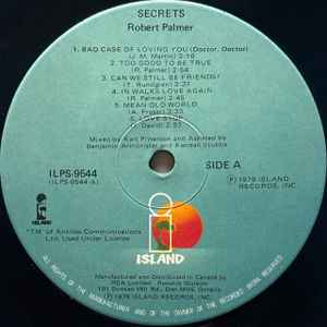Robert Palmer – Secrets (Used vinyl)