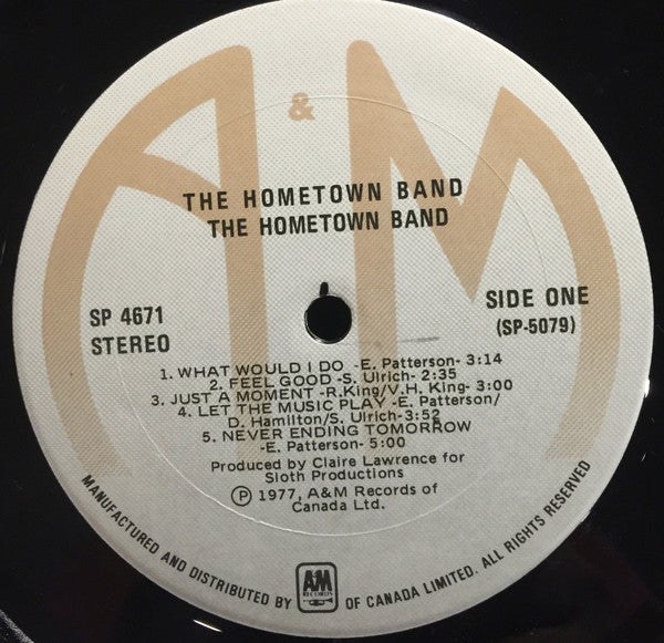The Hometown Band – The Hometown Band (Used vinyl)