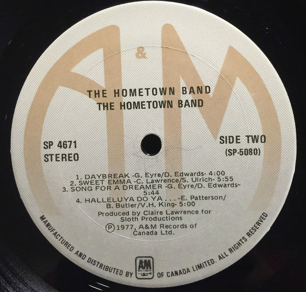 The Hometown Band – The Hometown Band (Used vinyl)