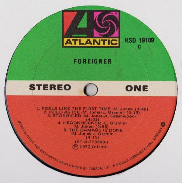 Foreigner – Foreigner (Used vinyl)