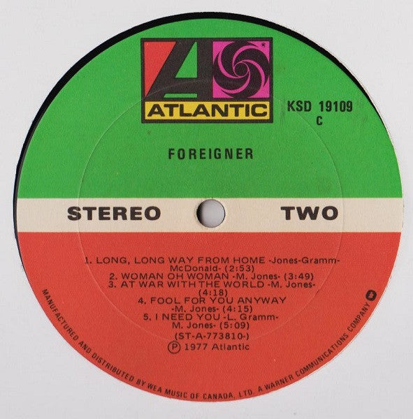 Foreigner – Foreigner (Used vinyl)