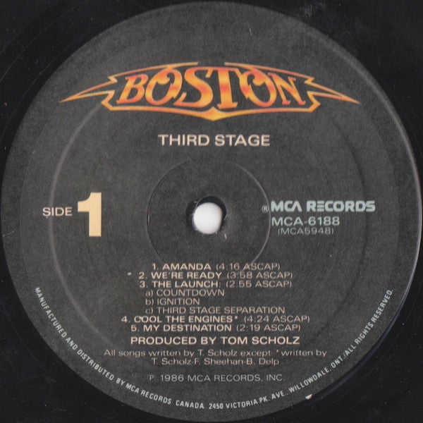 Boston – Third Stage (Used vinyl)
