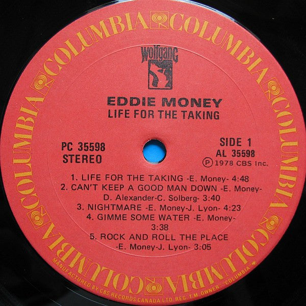 Eddie Money – Life For The Taking (Used vinyl)
