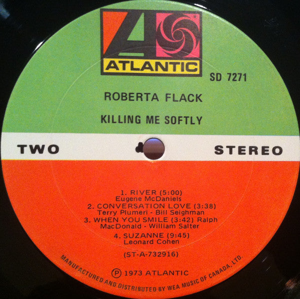 Roberta Flack – Killing Me Softly (Used vinyl)