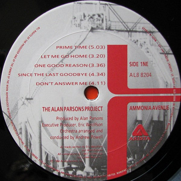 The Alan Parsons Project – Ammonia Avenue (Used vinyl)