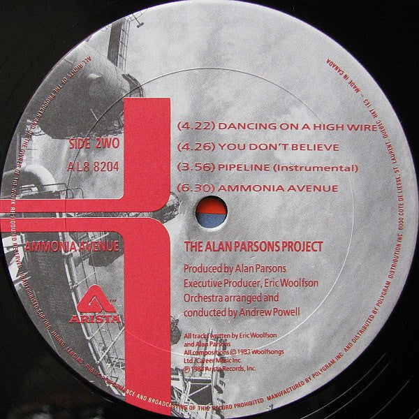 The Alan Parsons Project – Ammonia Avenue (Used vinyl)