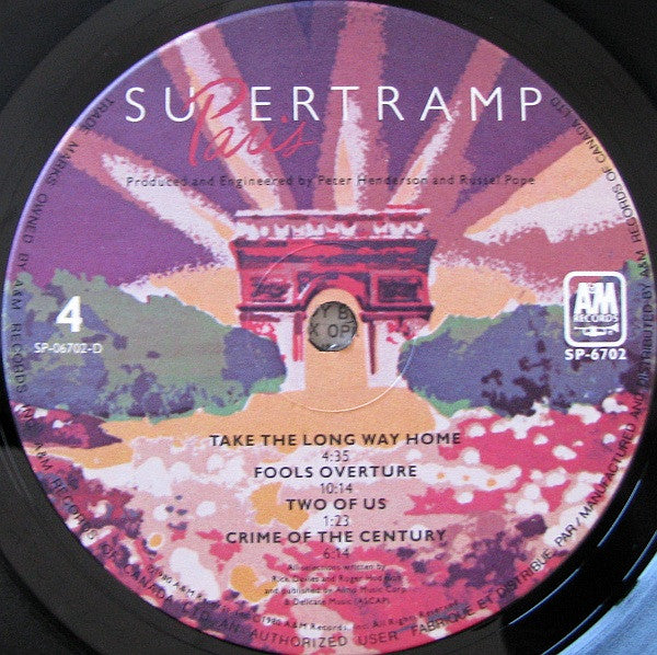 Supertramp – Paris (Used vinyl)