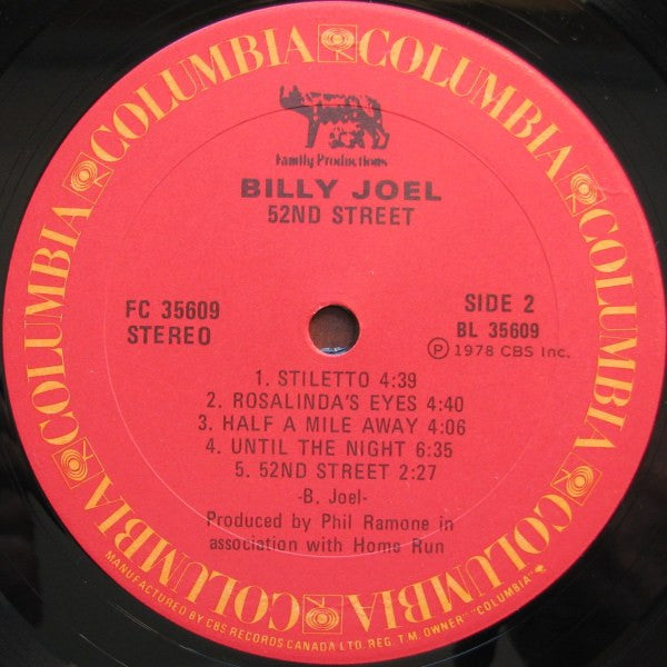 Billy Joel – 52nd Street (Used vinyl)