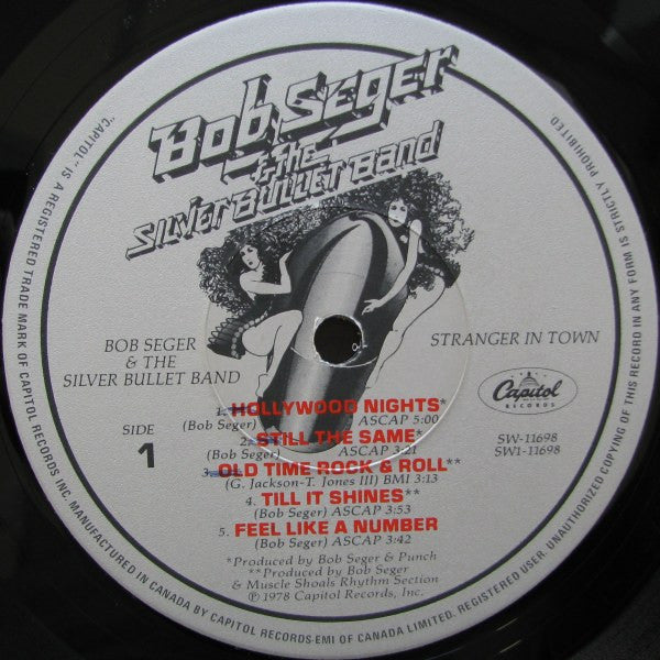 Bob Seger & The Silver Bullet Band – Stranger In Town (Used vinyl)