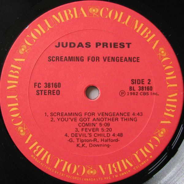 Judas Priest – Screaming For Vengeance (Used vinyl)