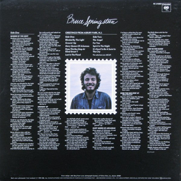 Bruce Springsteen – Greetings From Asbury Park, N.J. (Used vinyl)