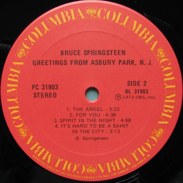 Bruce Springsteen – Greetings From Asbury Park, N.J. (Used vinyl)