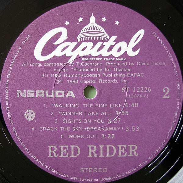 Red Rider – Neruda (Used vinyl)