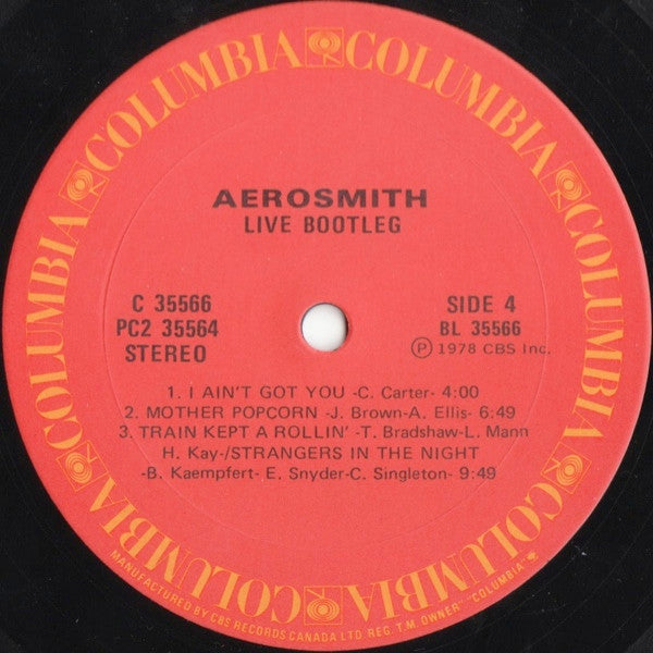Aerosmith – Live! Bootleg (Used vinyl)