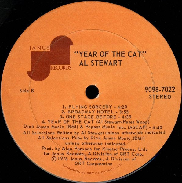 Al Stewart – Year Of The Cat (Used vinyl)