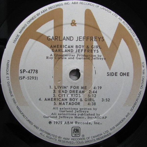 Garland Jeffreys – American Boy & Girl (Used vinyl)