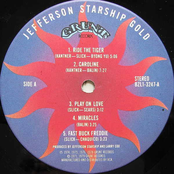 Jefferson Starship – Gold (Used vinyl)