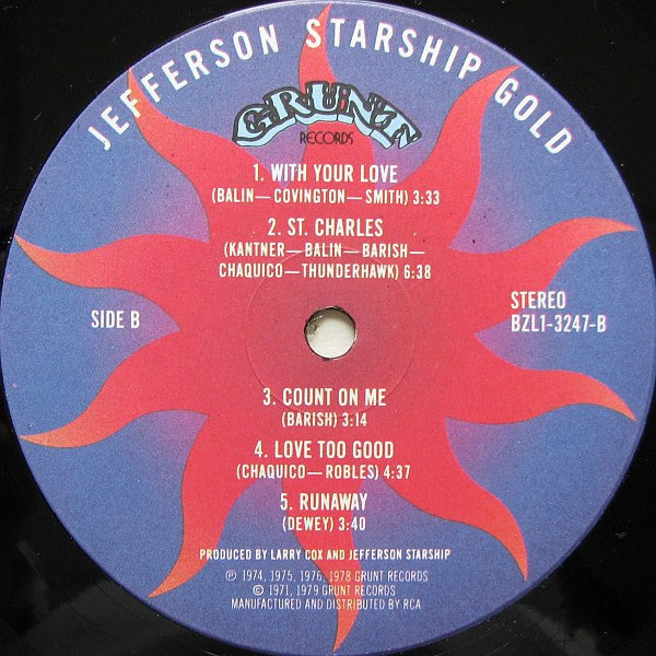 Jefferson Starship – Gold (Used vinyl)