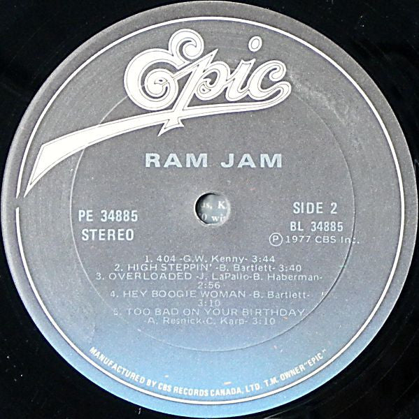 Ram Jam – Ram Jam (Used vinyl)