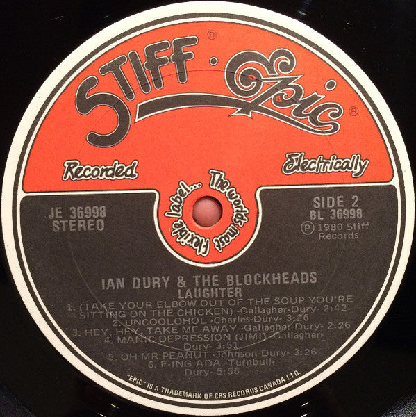 Ian Dury And The Blockheads – Laughter (Used vinyl)