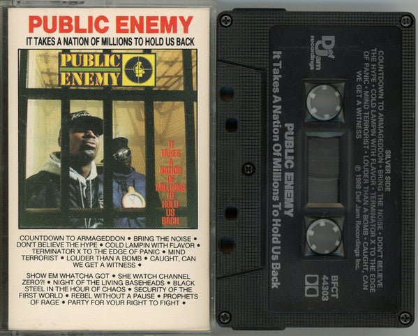 Public Enemy – It Takes A Nation Of Millions To Hold Us Back (Used cassette)