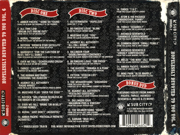 Various – Hopelessly Devoted To You Vol. 6 (Used CD)
