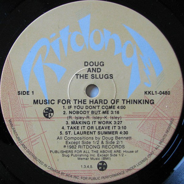Doug And The Slugs – Music For The Hard Of Thinking (Used vinyl)