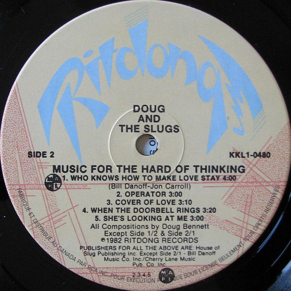 Doug And The Slugs – Music For The Hard Of Thinking (Used vinyl)