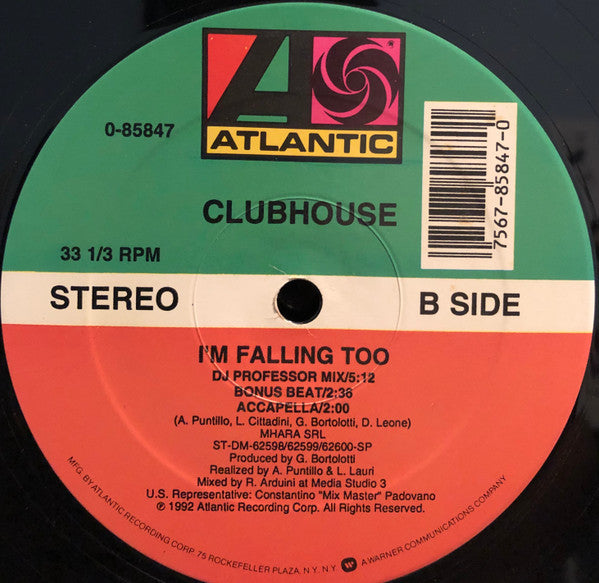 ClubHouse – I'm Falling Too (Used vinyl)
