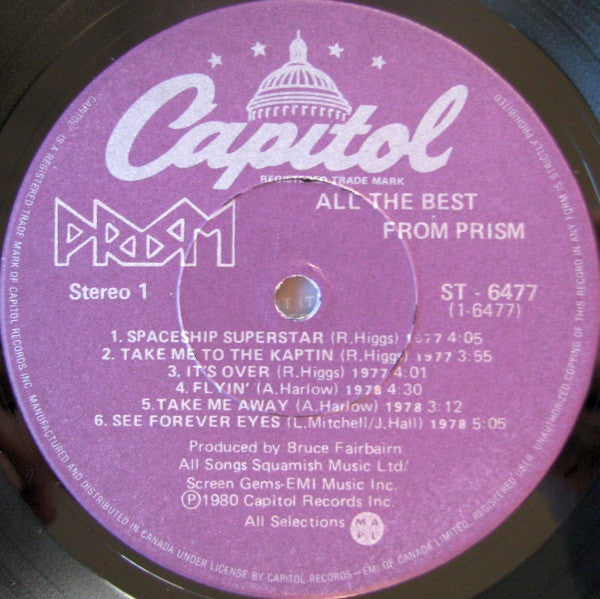 Prism – All The Best From Prism (Used vinyl)