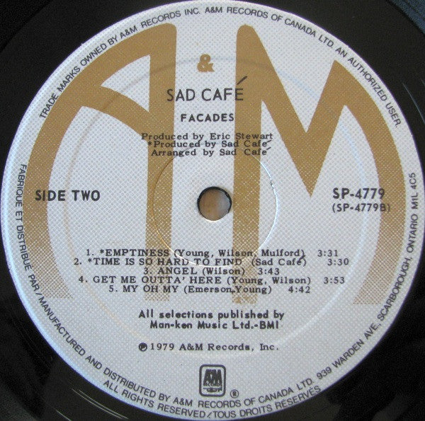 Sad Café – Facades (Used vinyl)