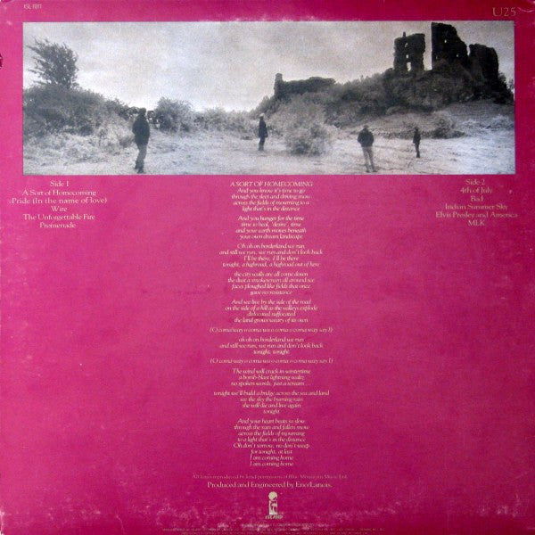 U2 – The Unforgettable Fire (Used vinyl)