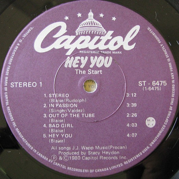 The Start – Hey You (Used vinyl)