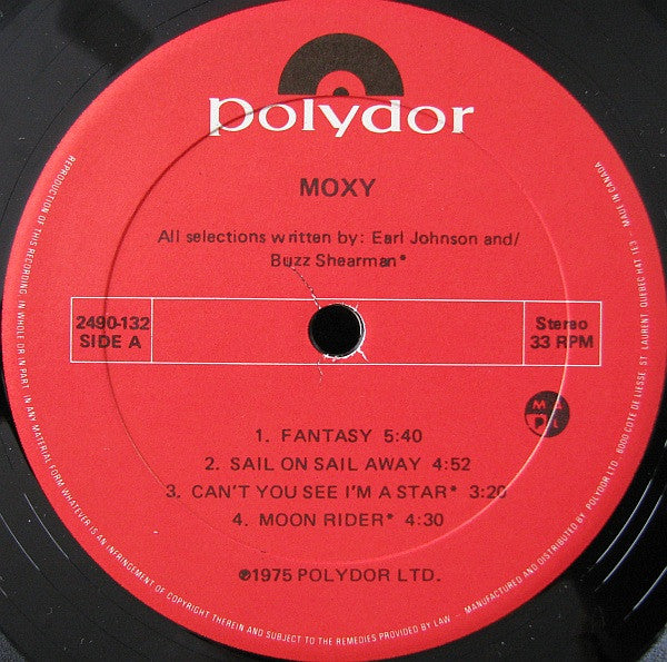 Moxy (2) – Moxy - Used vinyl