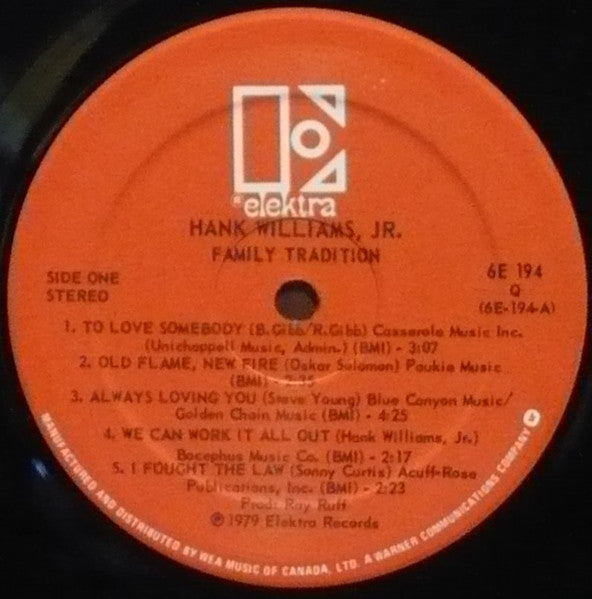 Hank Williams Jr. – Family Tradition (Used vinyl)