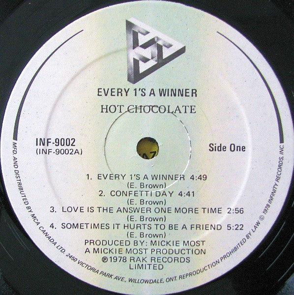 Hot Chocolate – Every 1's A Winner (Used vinyl)
