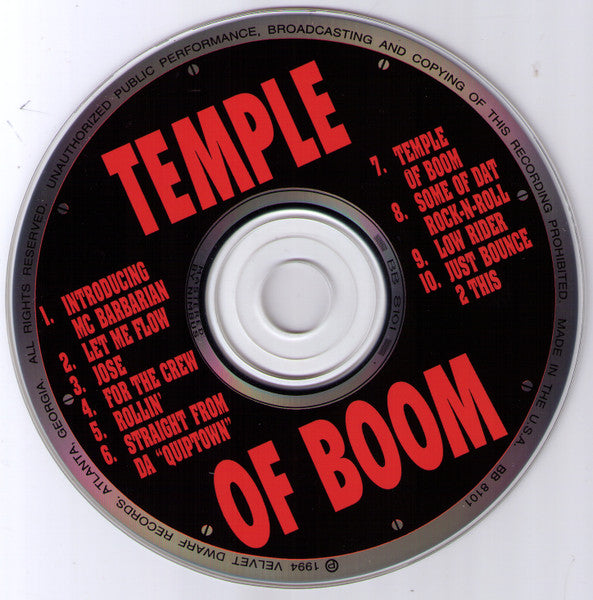 Temple Of Boom – Temple Of Boom (Ultra Low Bass) (Used CD)