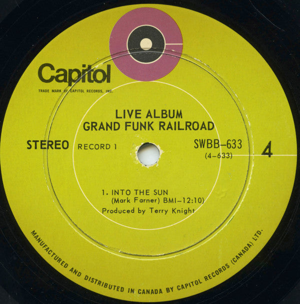 Grand Funk Railroad – Live Album (Used vinyl)