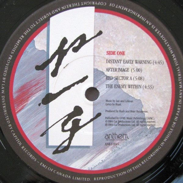 Rush – Grace Under Pressure (Used vinyl)