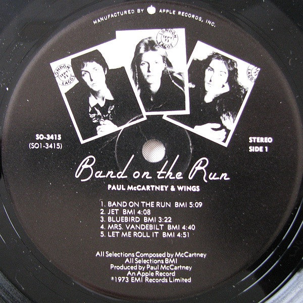 Paul McCartney & Wings – Band On The Run (Used vinyl)