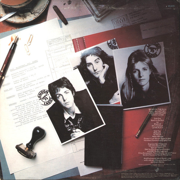 Paul McCartney & Wings – Band On The Run (Used vinyl)