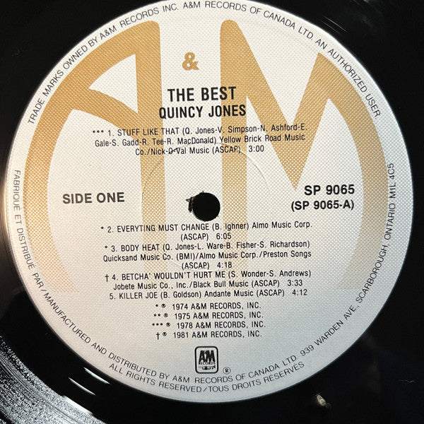 Quincy Jones – The Best (Used vinyl)