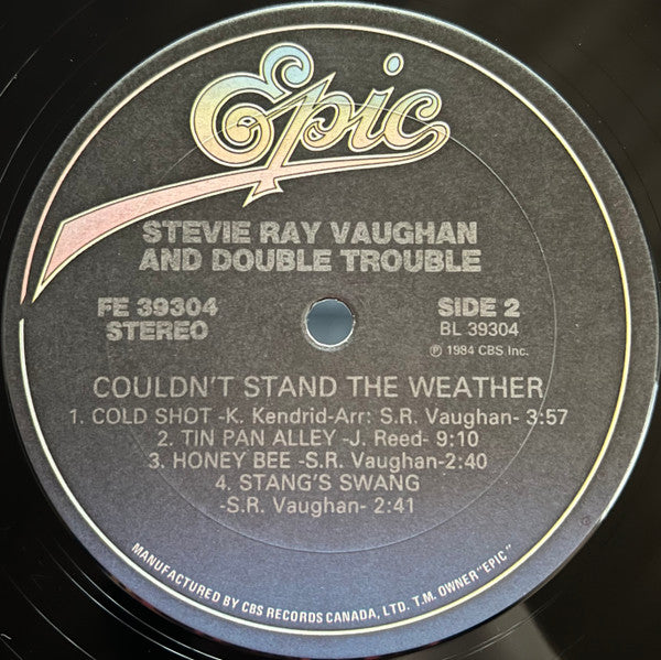 Stevie Ray Vaughan And Double Trouble – Couldn't Stand The Weather (Used vinyl)