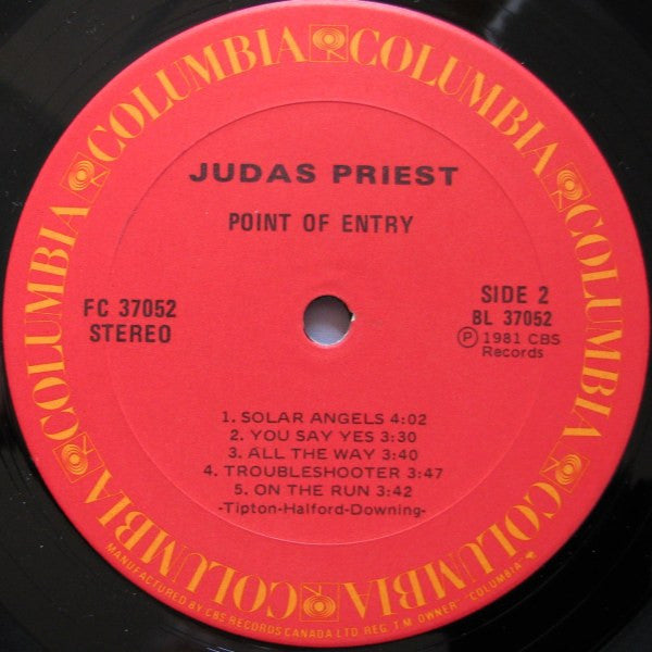 Judas Priest – Point Of Entry (Used vinyl)