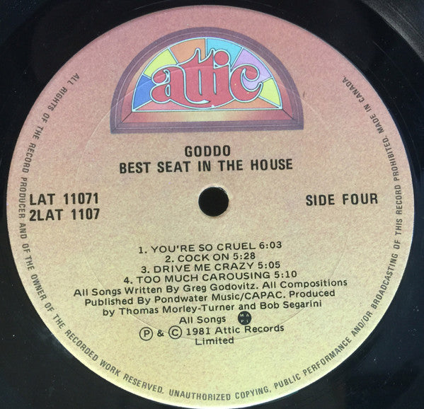 Goddo – Best Seat In The House (Used vinyl)