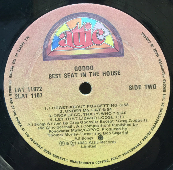 Goddo – Best Seat In The House (Used vinyl)