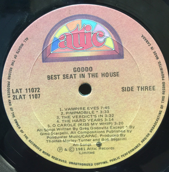 Goddo – Best Seat In The House (Used vinyl)