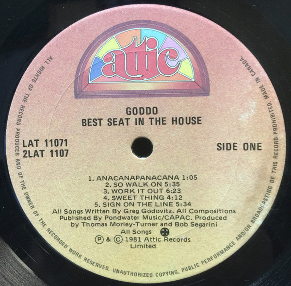 Goddo – Best Seat In The House (Used vinyl)