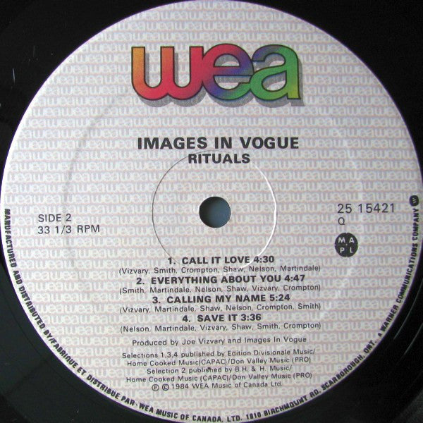 Images In Vogue – Rituals (Used vinyl)