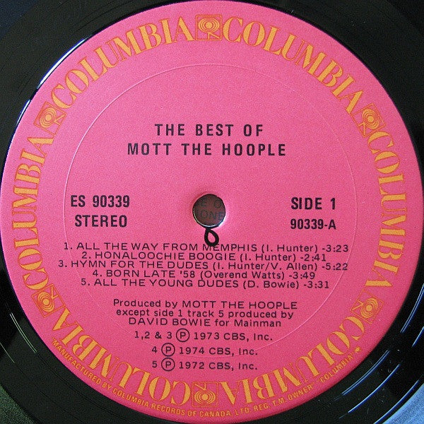 Mott The Hoople – The Best Of (Used vinyl)